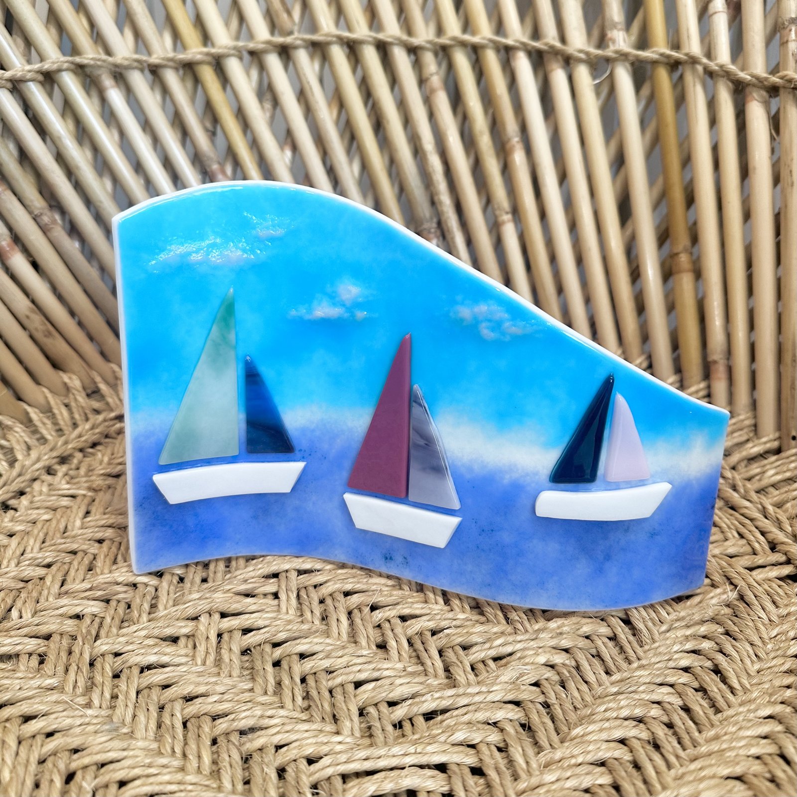 Fused glass workshop artwork