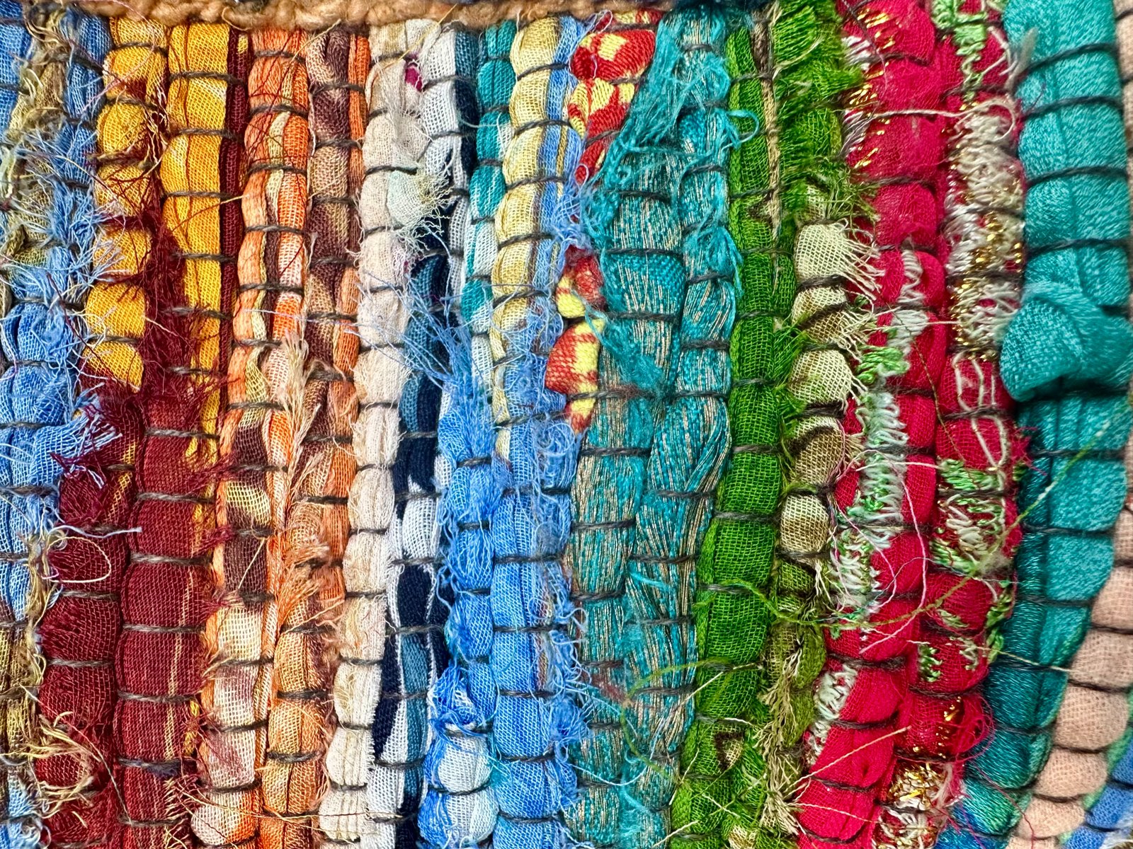 Colourful woven textiles from Olive Tree